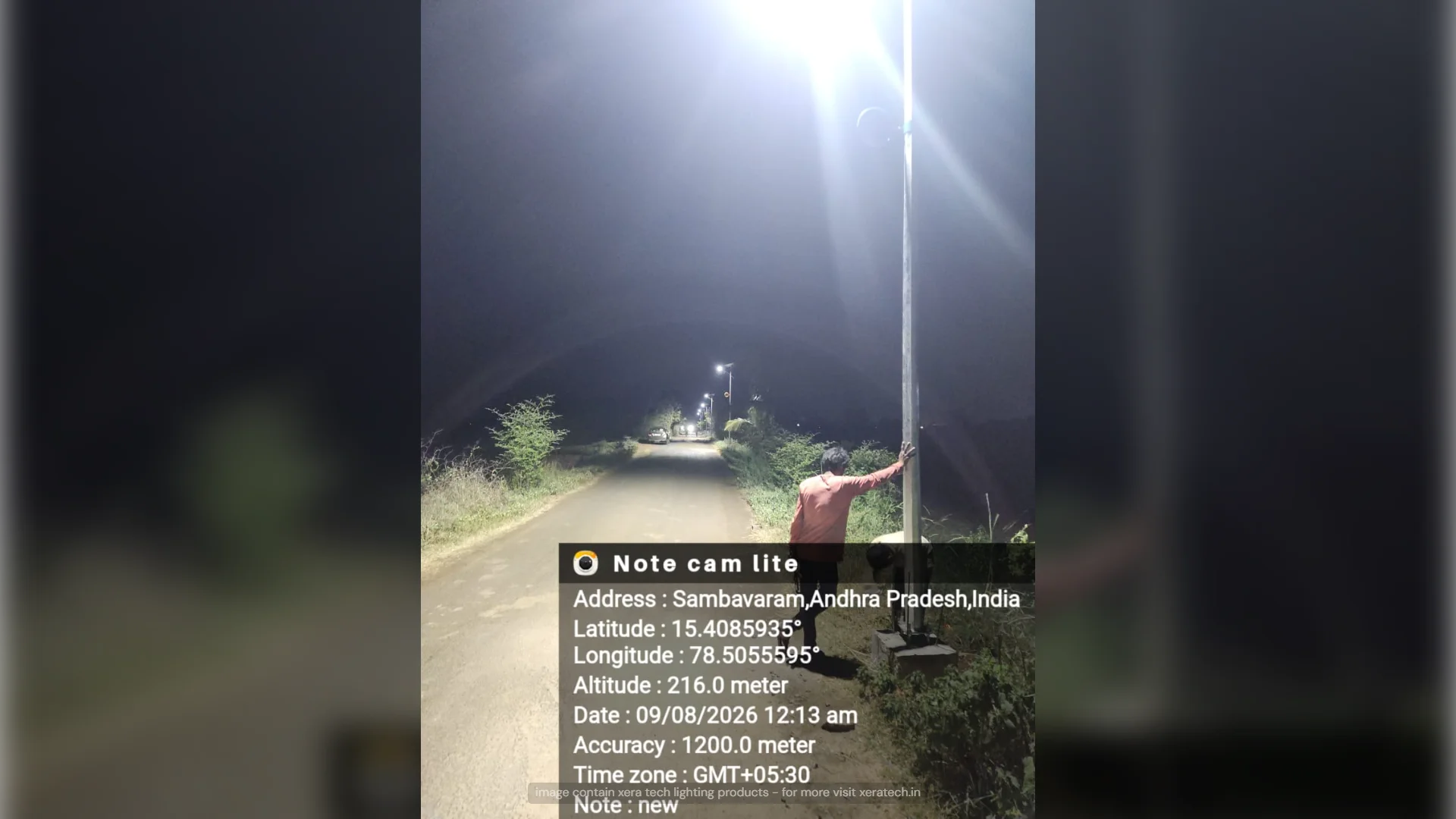 30W Solar Street Light Project with Octagonal Pole at Sambavaram thumbnail 4