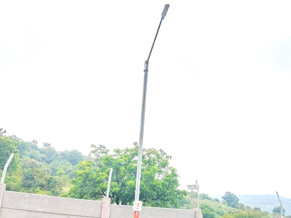Led Street Light Installation at ahmednagar - Main Project Image