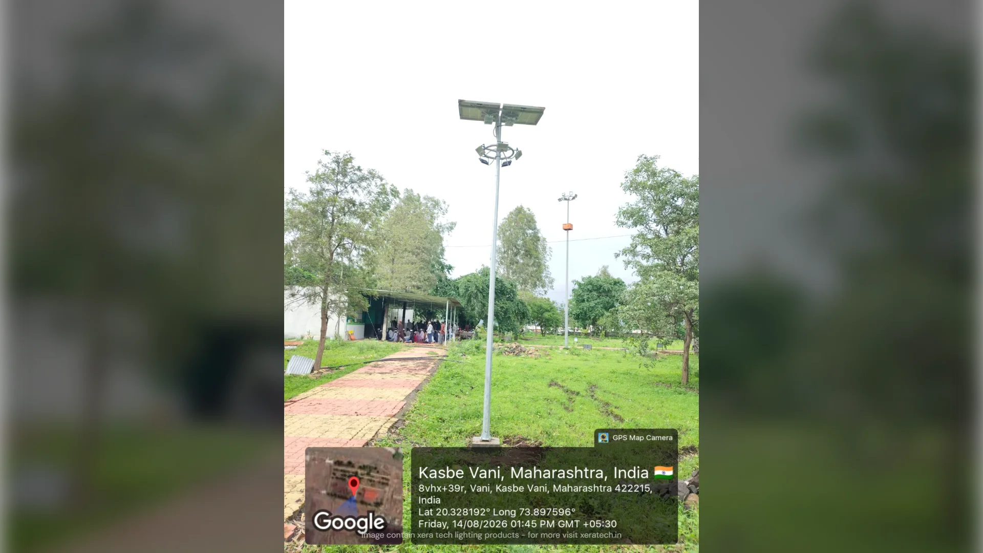 Solar Highmast Light Installation at Kasbe Vani – main project image