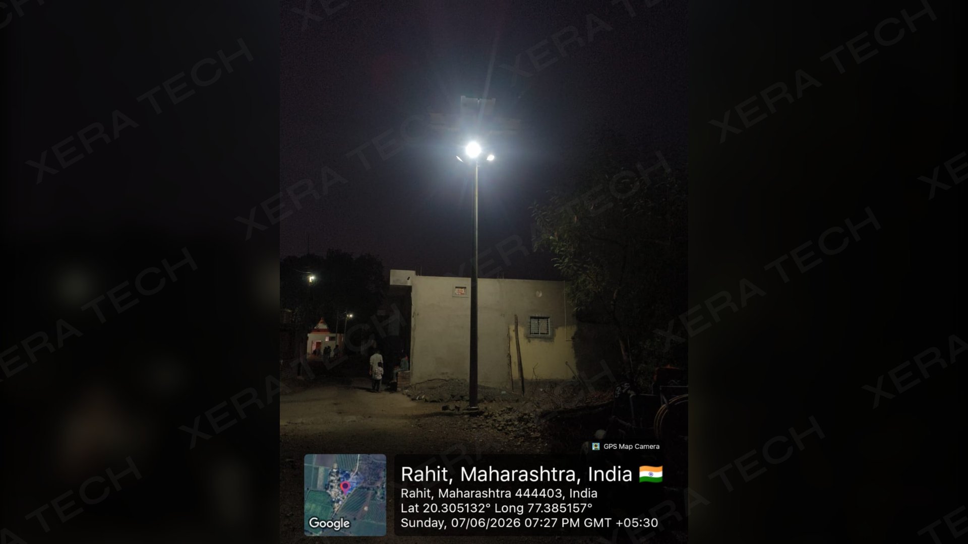 Solar Highmast Light Installation at Rahit Village thumbnail 2