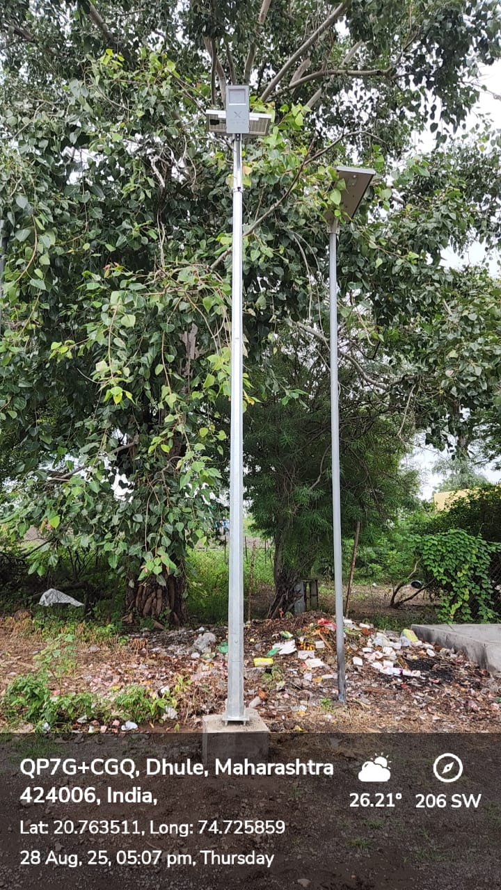 Solar Street Installation at Dhule - Main Project Image