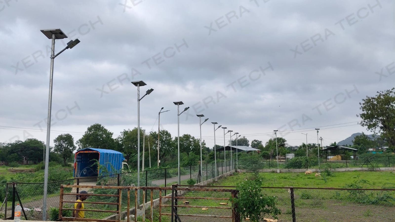 Solar Street Light Row Installation at Kalwan thumbnail 2