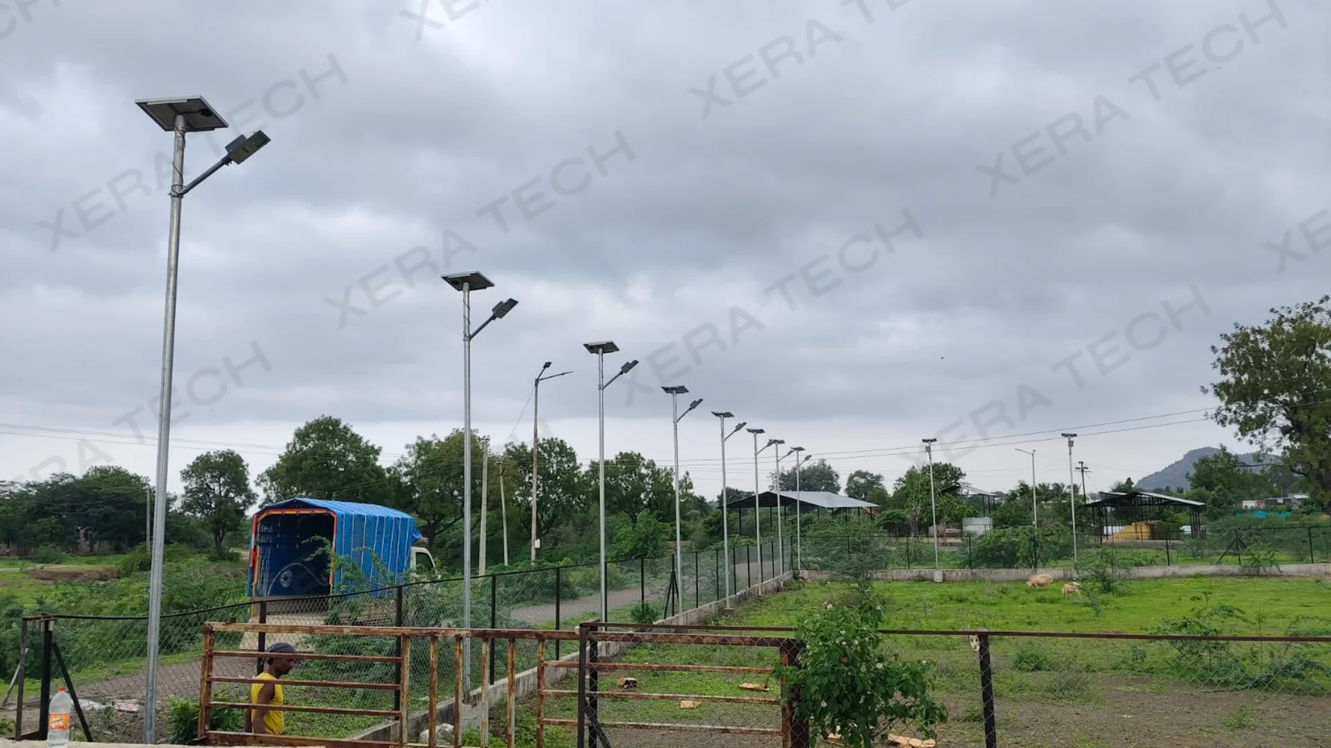 Solar Street Light Row Installation at Kalwan thumbnail 4