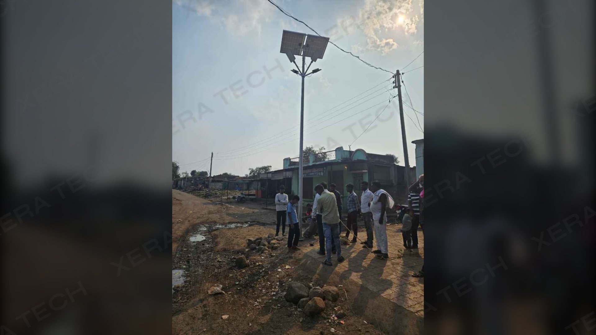 Solar and LED Street Lighting Project Umarkhed – main project image