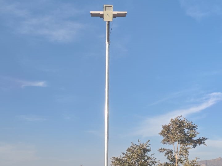 Solar street light installation successfully at Devgaon,maharashtra thumbnail 3