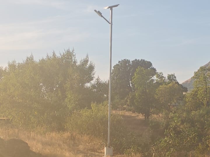 Solar street light installation successfully at Devgaon,maharashtra thumbnail 4