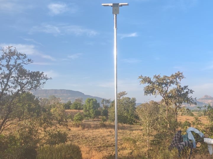 Solar street light installation successfully at Devgaon,maharashtra thumbnail 5