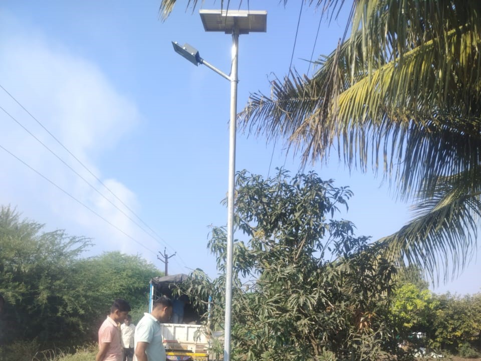 Solar street light installed at Kotamgaon, Nashik, Maharashtra - Gallery Image 5